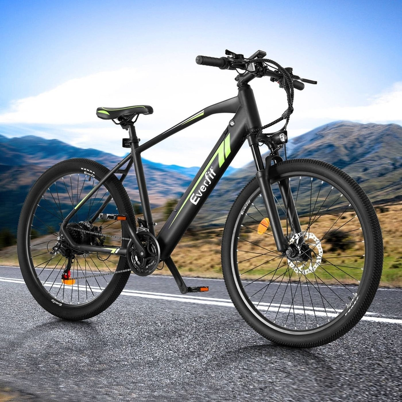 Everfit 27.5 Inch Electric Bike Mountain Bicycle Ebike Battery 21 Speed